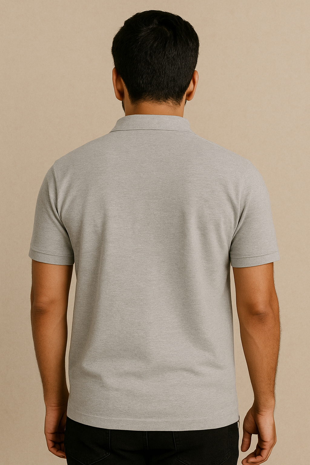 Tropyqal Melange Grey Polo