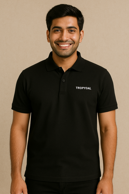 Tropyqal Black Polo