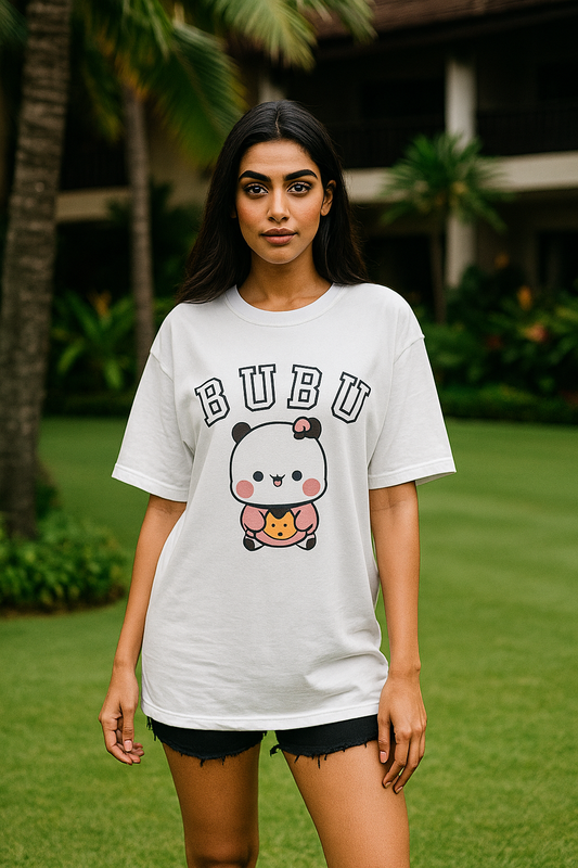 Oversized Bubu Printed T-Shirt