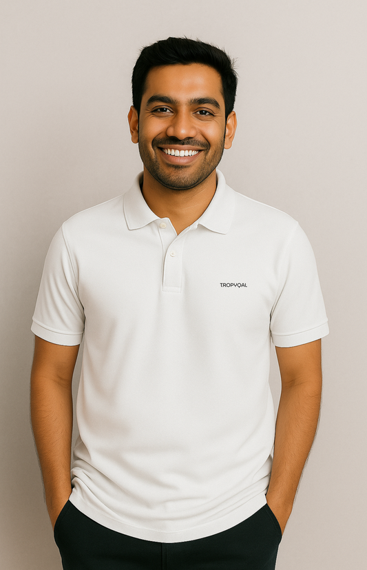 Tropyqal White Polo